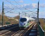 Nachschuss auf einen unbekannten ICE3 kurz hinter dem Siegauentunnel auf den Weg nach Frankfurt.