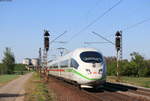 403 027-6  Siegen  als ICE 109 (Köln Hbf-Basel Bad Bf) bei Waghäusel 22.4.20