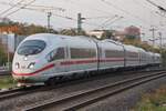 403 058-1  St. Ingbert  fährt am 30.10.2021 als ICE836 von Berlin Gesundbrunnen nach Mannheim Hauptbahnhof in Berlin Südkreuz ein. 