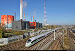 403 515-0 (Tz 315  Singen (Hohentwiel) ) unterwegs am Energiepark Dieselstraße in Halle (Saale).
Aufgenommen von der Dieselbrücke.

🧰 DB Fernverkehr
🚝 ICE 932 (Linie 15) Berlin Gesundbrunnen–Frankfurt(Main)Hbf
🚩 Bahnstrecke Halle–Bebra (KBS 580)
🕓 28.10.2021 | 12:20 Uhr