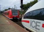 Na wer schleicht sich den hier an den ICE-3 heran.
