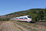 403 011  Wiesbaden  aus Würzburg kommend am 6. August 20222 bei Thüngersheim.