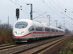 403 522  SOLINGEN  (hinten 403 004) als ICE 1016 Norddeich=Mole - Stuttgart an der ehem. Blockstelle Deves bei Salzbergen, 17.02.2024