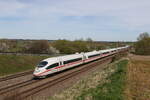 403 018  Münster  und 403 033  Goslar  am 6. April 2024 bei Vierkirchen.