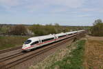 403 016  Siegburg  war am 6. April 2024 bei Vierkirchen in Richtung München unterwegs.