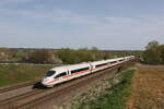 403 034  Offenburg  war am 7. April 2024 bei Vierkirchen in Richtung München unterwegs.