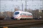 403 023 und 403 010  WOLFSBURG  fahren als ICE 519, von Dortmund nach Mnchen Hauptbahnhof, bei Bochum Richtung Sden.