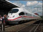 403 509/403 009 fuhr am 21.06.2008 anlsslich der Zugtaufe nach Aalen. Hier fhrt der  Tufling  gerade in den Bahnhof Aalen ein, wo er wenige Minuten spter auf den Namen Aalen getauft wurde. 