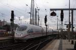 Ein ICE 3 bei der Einfahrt in Frankfurt Hbf am 16.07.08