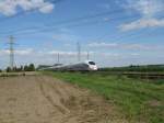 Ein ICE610 von Mnchen Hbf nach Dortmund Hbf.Am 14.09.08 bei der durchfahrt in Lampertheim.