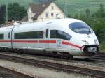 Ein ICE 3 durchfhrt Efringen-Kirchen in Richtung Basel am 28.08.2008.
