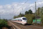Ein ICE 3 bei der Durchfahrt von Angermund auf dem Weg zum Dsselorfer Flughafen am 01.10.2008