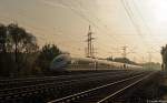 ICE3 im Doppelpack zwischen Kln und Dsseldorf bei Leverkusen(11.10.2008)