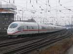 2 lange ICE`s, ICE3 Doppel  St.Ingbert  und  Treuchtlingen  als ICE 612  aus Mnchen und der ICE1 als ICE 1126 nach Kiel bei der Einfahrt im Dortmunder Hbf.(14.03.2010)  