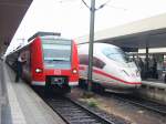 ICE Chaos in Mannheim, hier rechts der erste ICE3 nach Amsterdam mit etwa 30 Minuten Verptung, siehe anderes Bild von mir zweiter Teil.