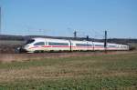 ICE 3 (BR 403)  Baden-Baden  als ICE 1224 Mnchen Hbf - Dsseldorf Hbf, hier zwischen Neuenbeken und Benhausen, 19.03.2011.
