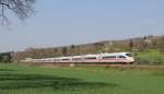 403 027-6  Siegen  und 403 061-5  Celle  als ICE 1013/ICE 513 (Mnster(Westf)Hbf/Hamm(Westf)-Mnchen Hbf) bei Ebersbach 24.4.13
