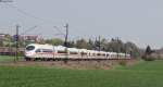 403 015-1  Singen (Hohentwiel)  und 403 ***  Mnchen  als ICE 518 (Mnchen Hbf-Dortmund Hbf) bei Ebersbach 24.4.13