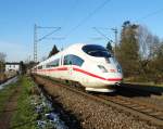 DB Fernverkehr ICE 3 (BR 403) am 05.01.15 bei Hanau West