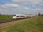 Ein ICE 3 nach München am 07.04.2015 unterwegs bei Ramelsbach.