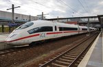 403 024-3  Fürth  und 403 030-0  Göttingen  verlassen als ICE846 nach Köln Hauptbahnhof den Bahnhof Berlin Gesundbrunnen. (31.7.2016)