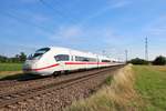 DB Fernverkehr ICE3 Siemens Velaro D (407 001-7) am 04.08.19 bei Wolfskehlen