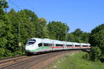 407 016-5 als ICE 516 (Stuttgart Hbf-Dortmund Hbf) bei Maulbronn West 7.5.20