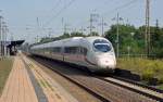 Nachdem der Velaro D 407 001 in Hannover Hbf gewendet hatte, kam er am 23.08.11 wieder zurck Richtung Sarstedt.