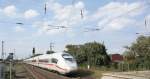 Der Velaro auf Testfahrt nach Gttingen, am 22.08.2011.