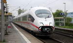 Der ICE3 DB aus Brüssel-Süd(B) nach  Frankfurt-am-Main(D) kommt durch Geilenkirchen als Umleiter aus Richtung Aachen in Richtung Mönchengladbach.