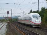 Ein ICE-3M der Hollndischen-Bahn fuhr am 6.September 2007 durch den Bahnhof Siegelsdorf.