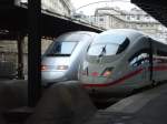 TGV aus Zrich und ICE aus Frankfurt im Pariser Ostbahnhof.