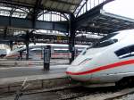 Wo sind den die ganzen TGV's ??? 2 ICE3M ganz alleine im Pariser Ostbahnhof.