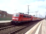 ICE 406-007-5  Hannover  mit Glasschaden in Montabaur auf Gleis4