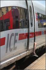 ICE Endstation Lindern; ein Platz an der frischen, aber heißen Luft...