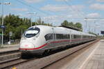Am 11.07.2026 fuhr 408 049 durch den Bahnhof Weetzen in Richtung Hameln.