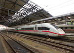 DB 412 008 (Tz 9008) als ICE 602 von München Hbf nach Hamburg-Altona, am 06.01.2019 in Erfurt Hbf.