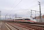 DB 412 012 als ICE 505 von Berlin Hbf (tief) nach München Hbf, am 03.03.2019 in Erfurt Hbf.