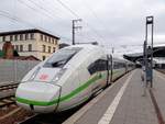 DB 412 024 (Tz 9024) als ICE 505 von Berlin Hbf (tief) nach München Hbf, am 17.03.2019 in Erfurt Hbf.