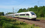 Am 02.06.19 rollte der grüngestreifte ICE der Reihe 412 als ICE 602 durch Burgkemnitz.