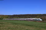 412 041-5  Baden-Württemberg  als ICE 595 (Berlin Gesundbrunnen-München Hbf) bei Helmsheim 11.4.20