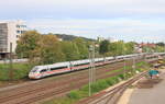 Unbekannter ICE 4 in Richtung Stuttgart am 03.09.2020 in Oberesslingen.