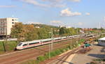 ICE 592 München-Leipzig am 11.09.2020 in Oberesslingen.