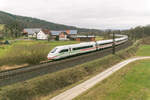 ICE 812 050-3 ist am 09.02.2022 in Richtung Frankfurt/M.