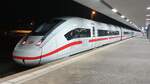 DB Fernverkehr 412 052 am 09.03.2022 in Basel Badischer Bahnhof er kam als ICE 377 rein und wurde abgestellt 