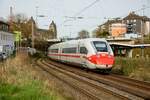DB ICE4  Masken-ICE  412 213 DB in Wuppertal, April 2022.