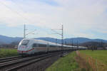 612 mit dem ICE 76 (Zürich-Hamburg Altona) in Kollmarsreute (18.03.23)