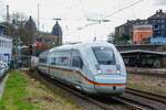 Deutschland-ICE 412 057  Bundesrepublik Deutschland  DB in Wuppertal, Februar 2024.