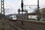 DB ICE 4 im Bahnhof Amstetten (Würrt.) am 01.03.2025