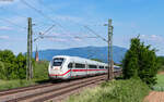 412 037 als ICE 274 (Basel SBB - Berlin Ostbahnhof) bei Köndringen 14.5.25